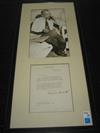 Group of framed photographs, drawings, and letters signed or inscribed by Theodore Roosevelt''s family members.